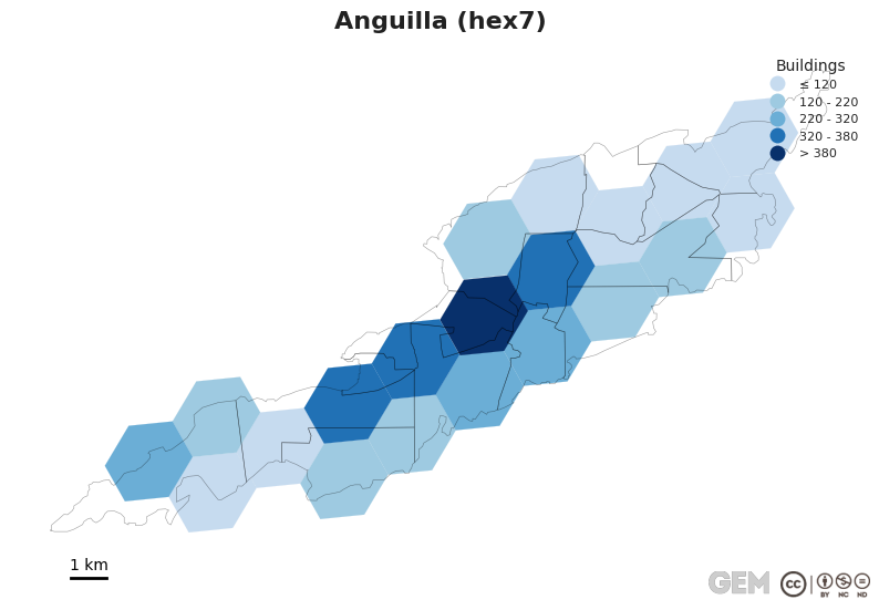 Spatially distributed building exposure