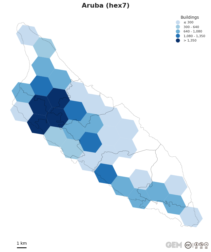 Spatially distributed building exposure