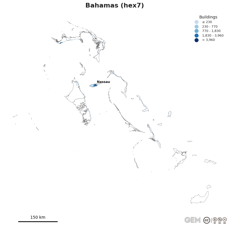 Spatially distributed building exposure
