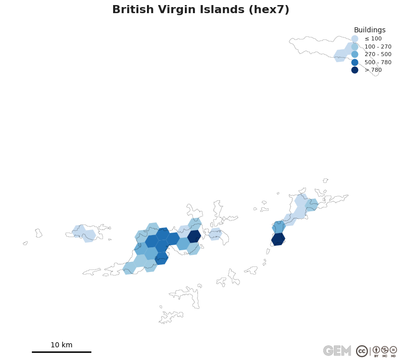 Spatially distributed building exposure