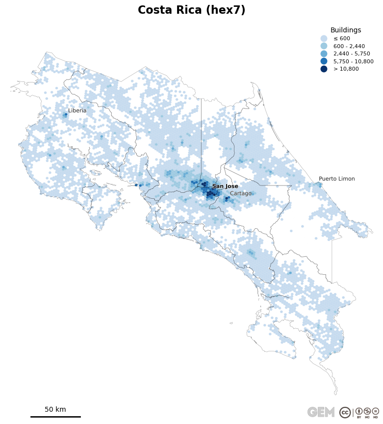 Spatially distributed building exposure