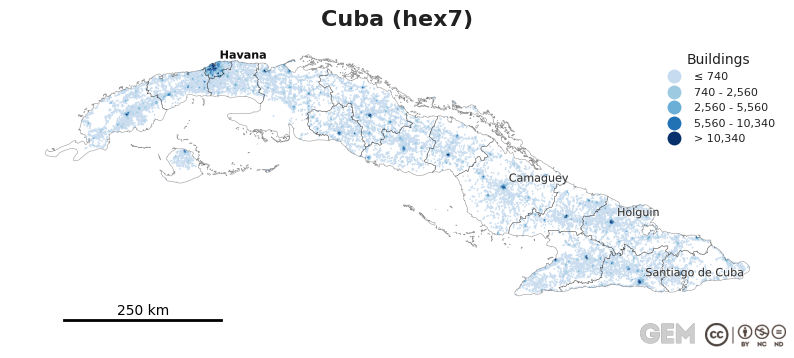 Spatially distributed building exposure