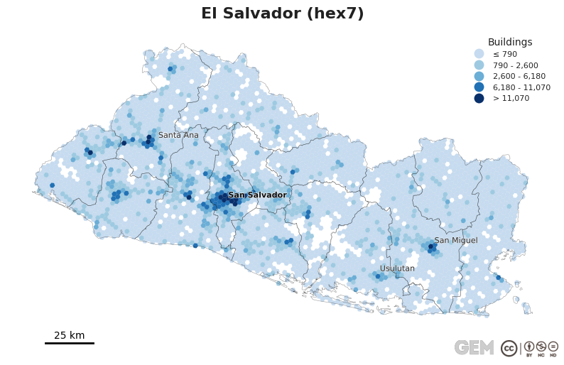 Spatially distributed building exposure