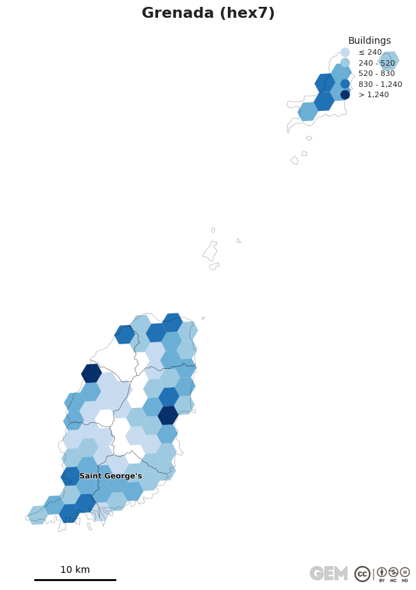 Spatially distributed building exposure