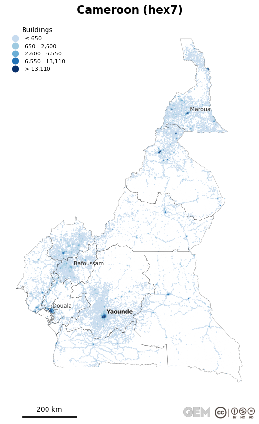 Spatially distributed building exposure