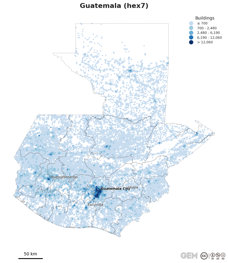 Spatially distributed building exposure
