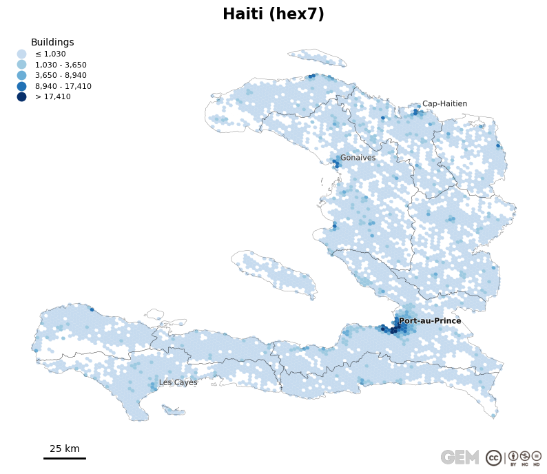 Spatially distributed building exposure