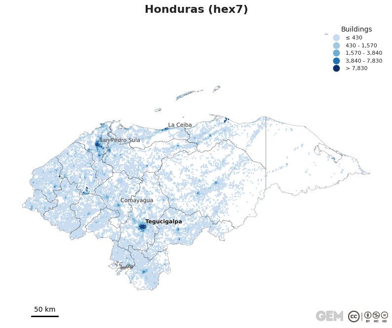 Spatially distributed building exposure