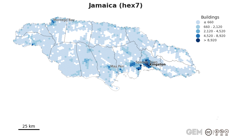 Spatially distributed building exposure