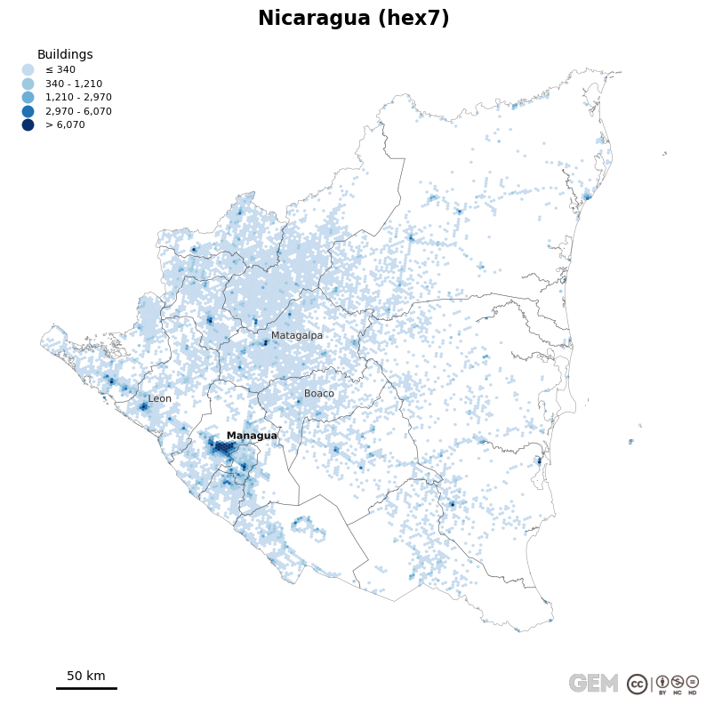 Spatially distributed building exposure