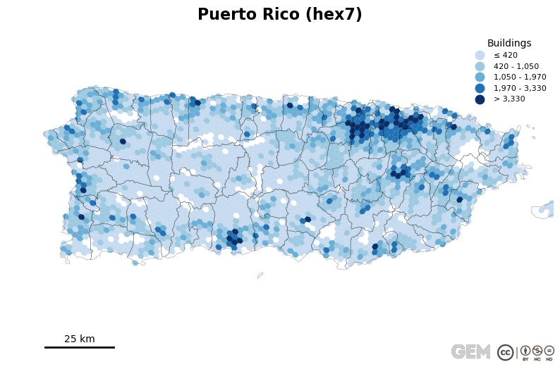 Spatially distributed building exposure