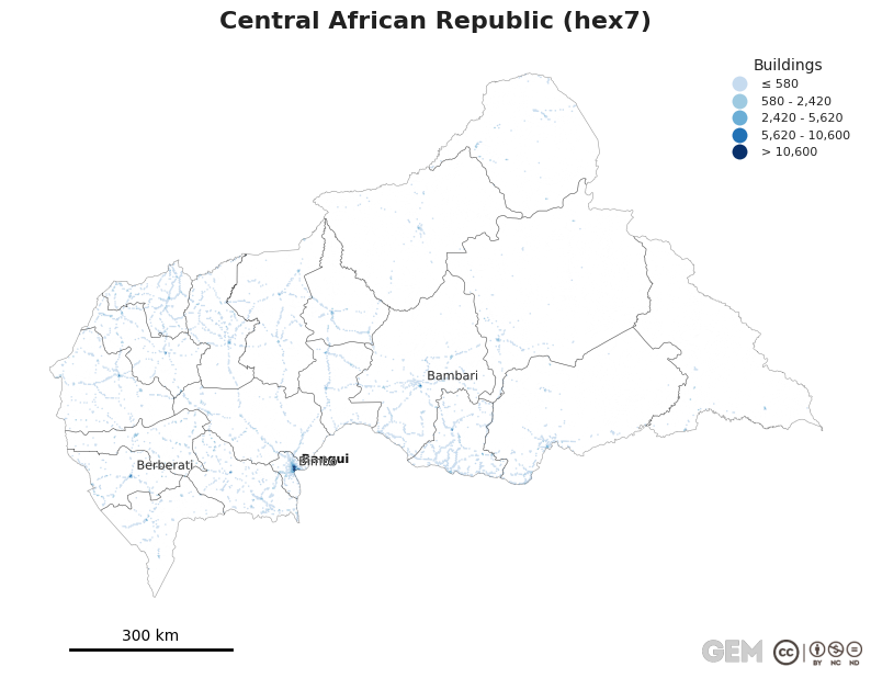 Spatially distributed building exposure