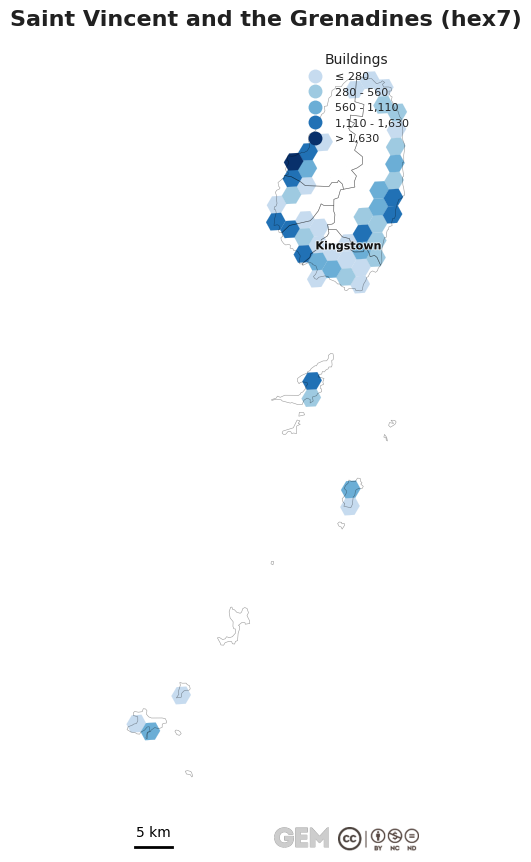 Spatially distributed building exposure