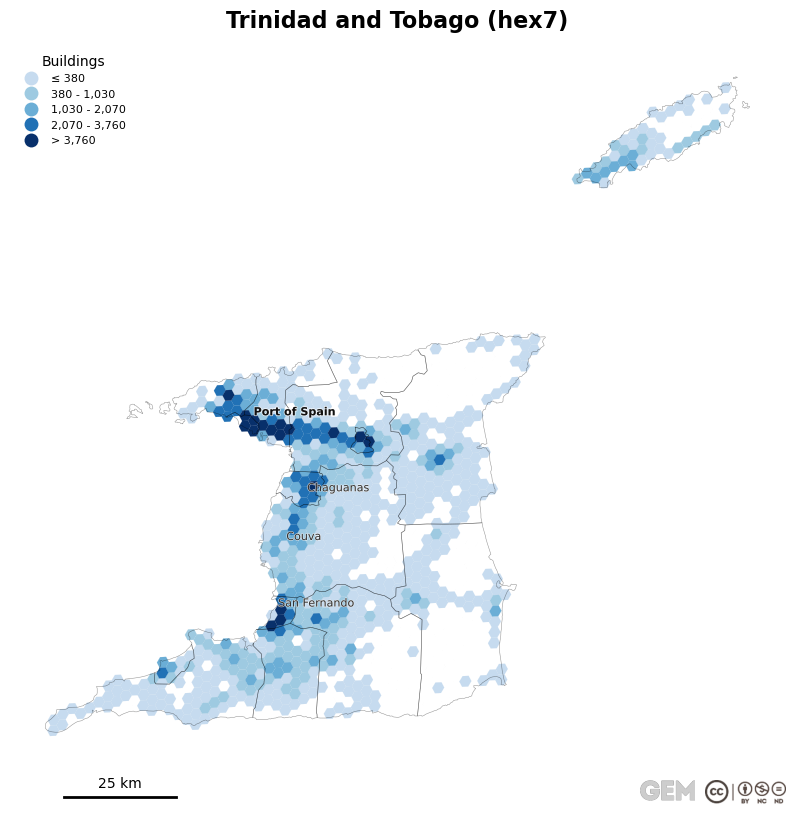 Spatially distributed building exposure