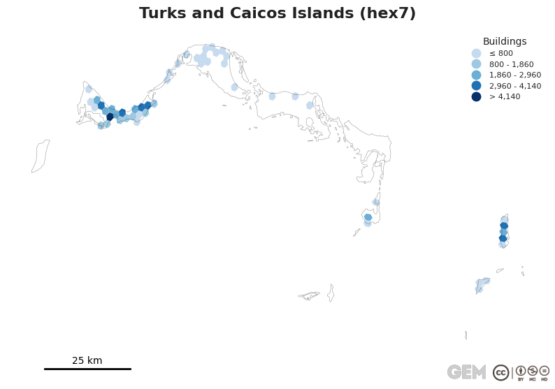 Spatially distributed building exposure