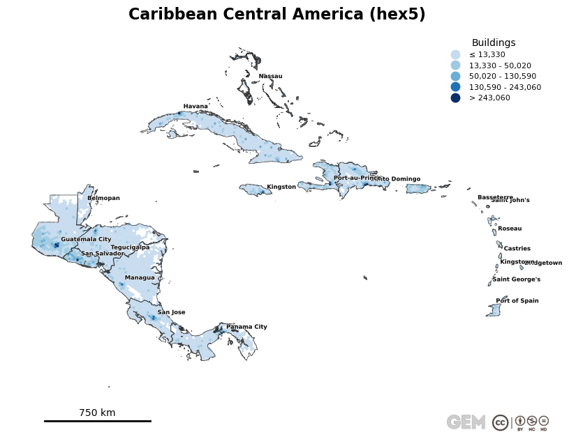 Spatially distributed building exposure