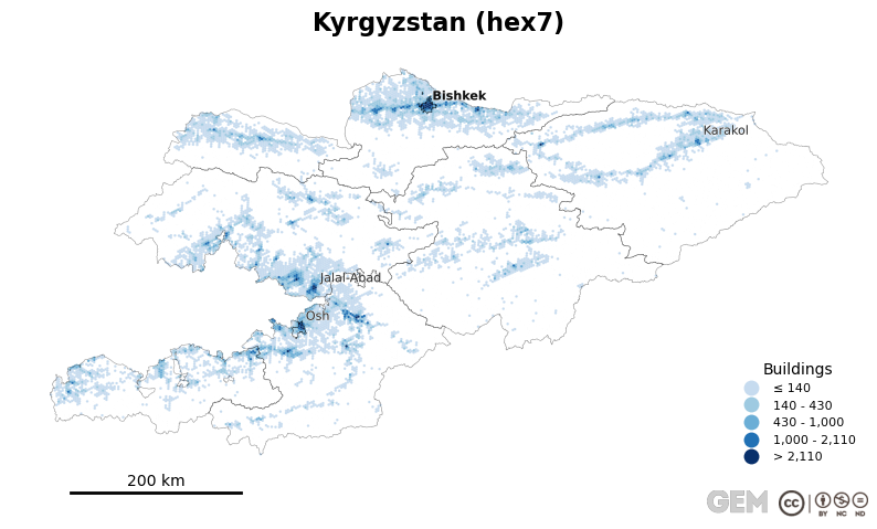 Spatially distributed building exposure