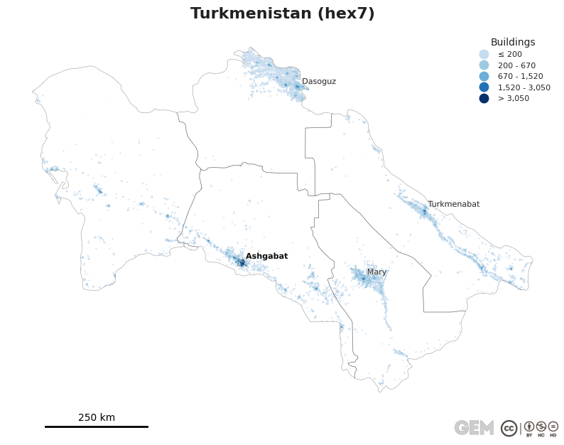 Spatially distributed building exposure
