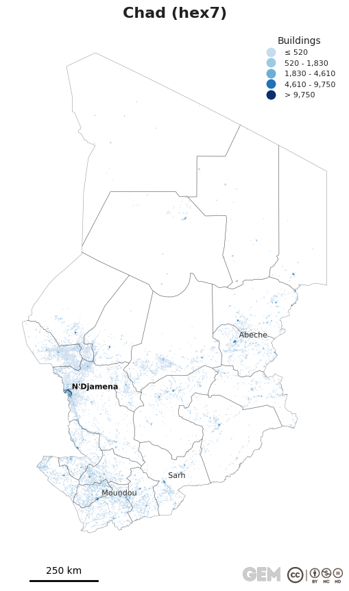Spatially distributed building exposure