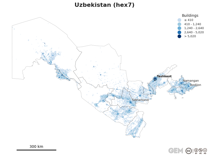 Spatially distributed building exposure