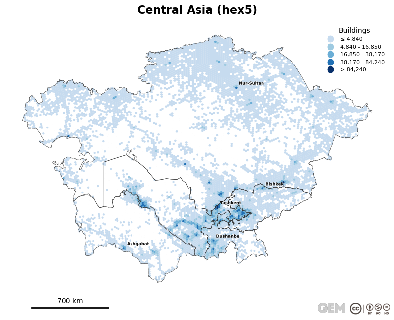Spatially distributed building exposure