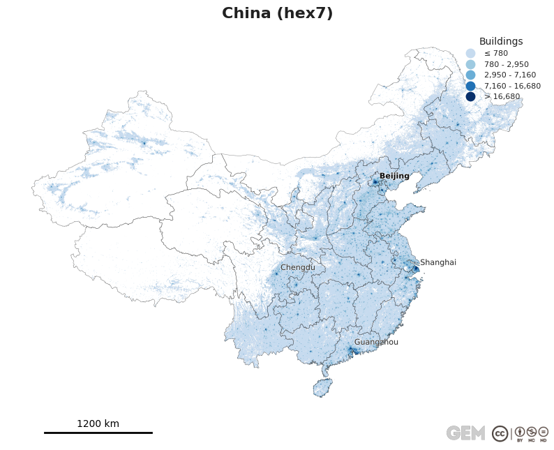 Spatially distributed building exposure