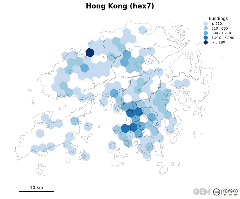 Spatially distributed building exposure