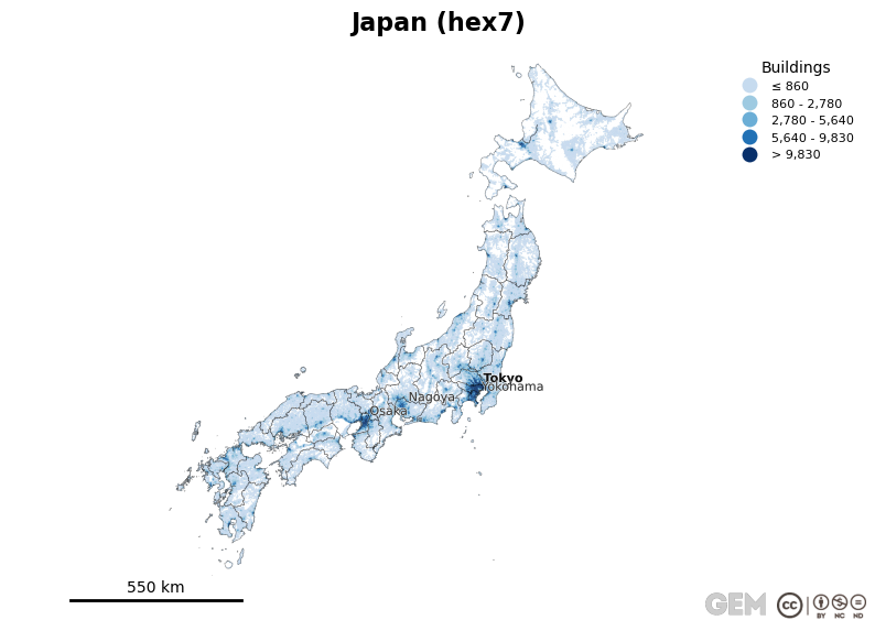 Spatially distributed building exposure