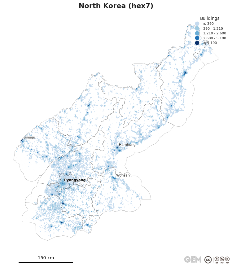 Spatially distributed building exposure