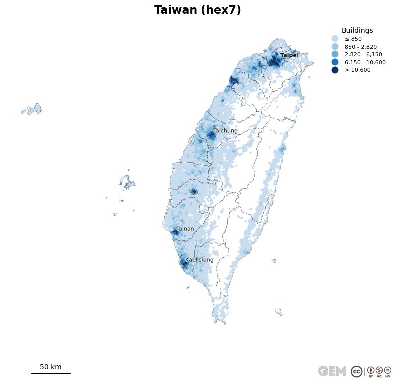 Spatially distributed building exposure