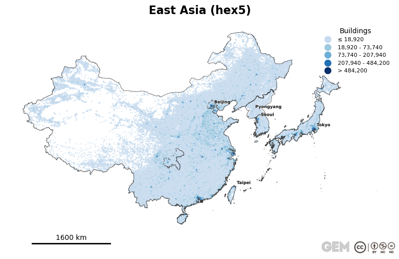 Spatially distributed building exposure